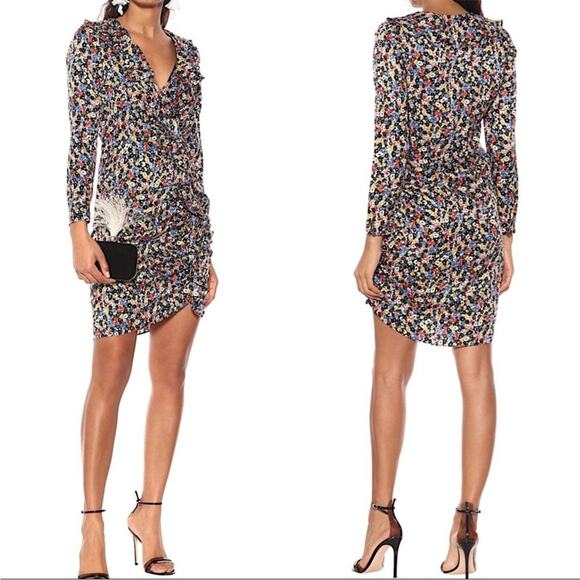 Veronica Beard Minna Floral Silk Dress - Picture 2 of 7